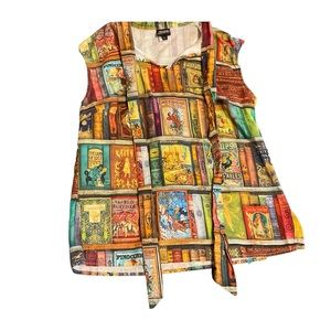 Retrolicious Large Fairy Tale Book Print Bow Top